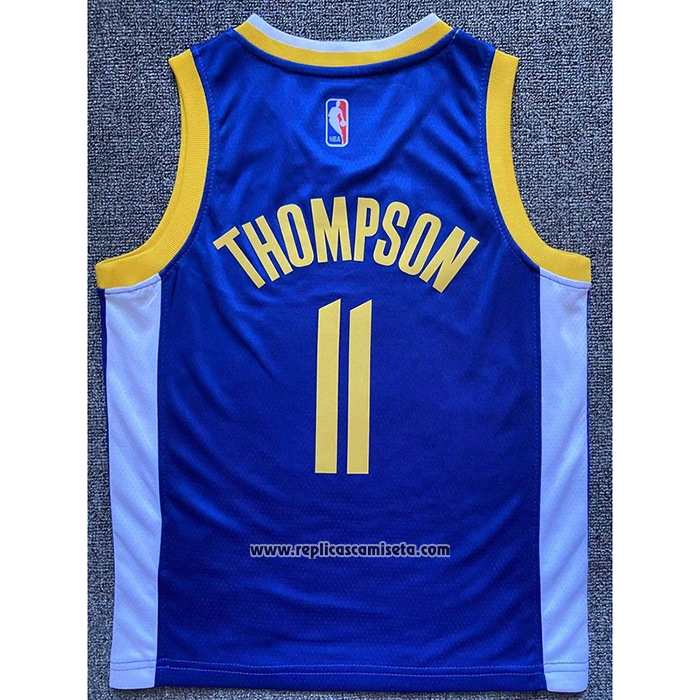 Camiseta Nino Golden State Warriors Klay Thompson #11 Icon Azul